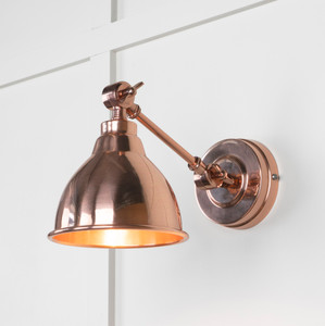 Smooth Copper Brindley Wall Light Smooth Copper Brindley Wall Light