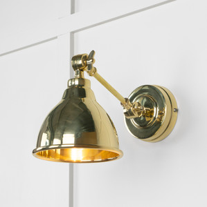 Smooth Brass Brindley Wall Light Smooth Brass Brindley Wall Light