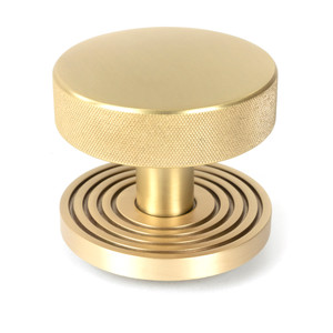 Satin Brass Brompton Centre Door Knob (Beehive) Satin Brass Brompton Centre Door Knob (Beehive)