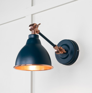 Smooth Copper Brindley Wall Light in Dusk Smooth Copper Brindley Wall Light in Dusk