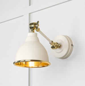 Smooth Brass Brindley Wall Light in Teasel Smooth Brass Brindley Wall Light in Teasel