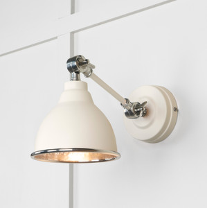 Hammered Nickel Brindley Wall Light in Teasel Hammered Nickel Brindley Wall Light in Teasel