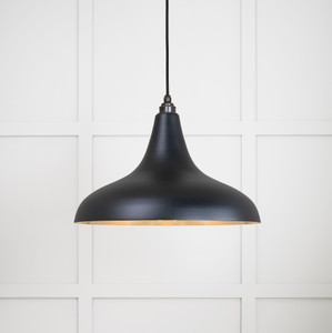 Smooth Brass Frankley Pendant in Elan Black Smooth Brass Frankley Pendant in Elan Black