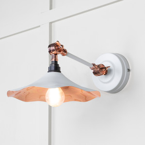 Smooth Copper Flora Wall Light in Flock Smooth Copper Flora Wall Light in Flock