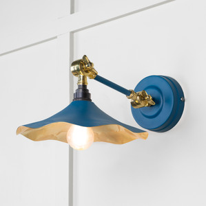 Smooth Brass Flora Wall Light in Upstream Smooth Brass Flora Wall Light in Upstream
