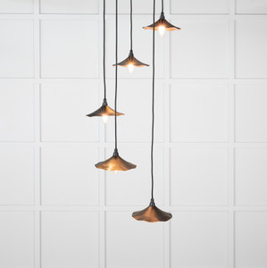 Smooth Copper Flora Cluster Pendant in Elan Black Smooth Copper Flora Cluster Pendant in Elan Black