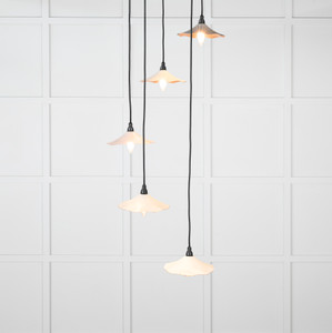 Smooth Copper Flora Cluster Pendant in Teasel