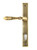 Aged Brass Reeded Slimline Lever Espag. Lock Set