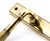 Aged Brass Reeded Slimline Lever Espag. Lock Set