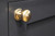 Polished Bronze Mushroom Cabinet Knob 32mm