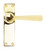 Polished Brass Straight Lever Latch Set