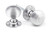 Satin Chrome Heavy Beehive Mortice/Rim Knob Set