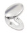 Satin Chrome Oval Escutcheon & Cover