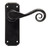 Black Monkeytail Lever Latch Set
