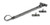 Pewter 10" Shepherd's Crook Stay