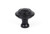 Black Ringed Cabinet Knob - Large