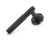 Matt Black Brompton Lever on Rose Set (Plain) - U