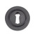 Matt Black Round Escutcheon (Plain)