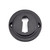 Matt Black Round Escutcheon (Beehive)