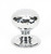Polished Chrome Hammered Mushroom Cabinet Knob 32mm