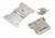 Satin SS 4" x 4" x 6"  Parliament Hinge (pair)