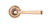 Polished Bronze Avon Round Lever on Rose Set (Art Deco) - Unsprung