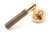 Polished Bronze Brompton Lever on Rose Set (Plain) - Unsprung