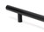 Matt Black SS (316) 0.6m T Bar Handle Bolt Fix 32mm