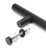 Matt Black SS (316) 1.5m T Bar Handle Bolt Fix 32mm