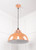 White Gloss Harborne Pendant in Copper
