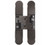 3D Concealed Hinge 134 X 24mm Black Plated With Nickel Joints - Screws Not Supplied