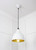 Smooth Brass Brindley Pendant in Flock