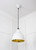 Smooth Brass Brindley Pendant in Flock