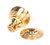 Polished Brass Beehive Centre Door Knob