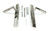 Polished Marine SS (316) Brompton Slimline Lever Espag. Latch Set