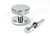 Polished Chrome Brompton Centre Door Knob (Art Deco)