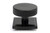 Black Brompton Centre Door Knob (Square)
