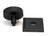 Matt Black Brompton Centre Door Knob (Square)
