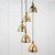 Hammered Brass Brindley Cluster Pendant