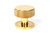 Polished Brass Brompton Mortice/Rim Knob Set (Plain)