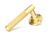 Satin Brass Newbury Lever on Rose Set (Beehive) - Unsprung