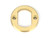 Satin Brass Round Escutcheon (Beehive)