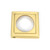 Satin Brass Round Escutcheon (Square)