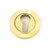 Satin Brass Round Euro Escutcheon (Plain)