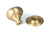 Satin Brass Mushroom Cabinet Knob 38mm