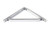 Polished Chrome Barton Shelf Bracket (150mm x 150mm)