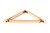 Polished Bronze Barton Shelf Bracket (150mm x 150mm)