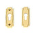 Polished Brass Art Deco Euro Escutcheon (Set)
