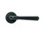 Matt Black Newbury Lever on Rose Set (Art Deco) - Unsprung