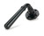 Matt Black Newbury Lever on Rose Set (Art Deco) - Unsprung